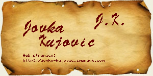 Jovka Kujović vizit kartica